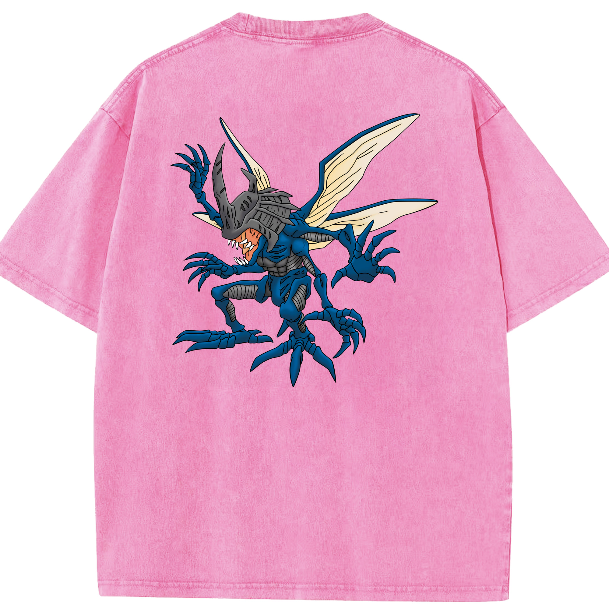 （画像用） Digimon デジタルモンスター/デジモン 綿100% ヴィンテージ風 半袖Tシャツ（背面プリント）